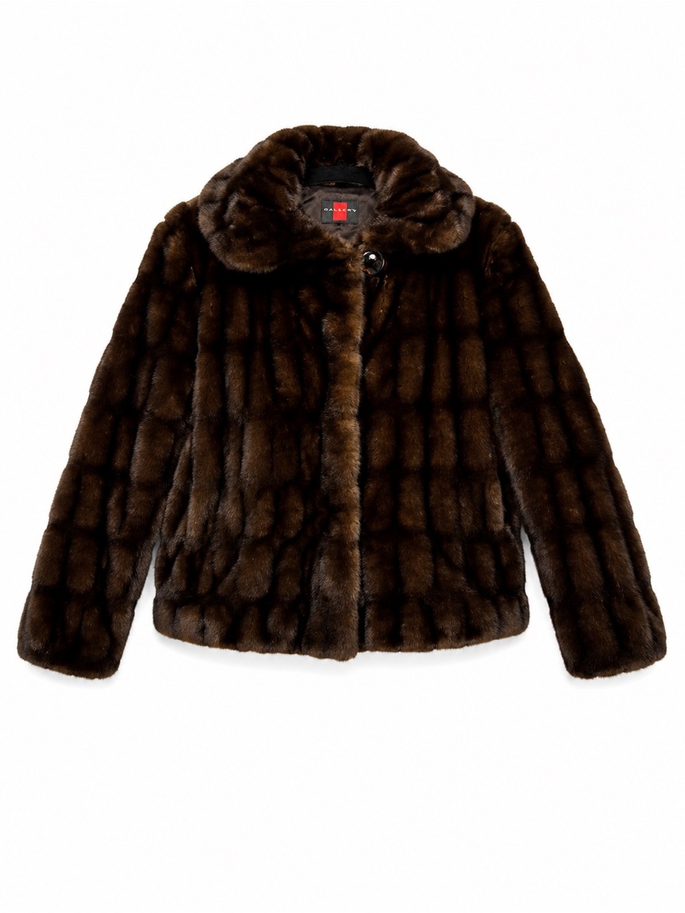 Vintage Gallery Brown Faux Fur Short Coat